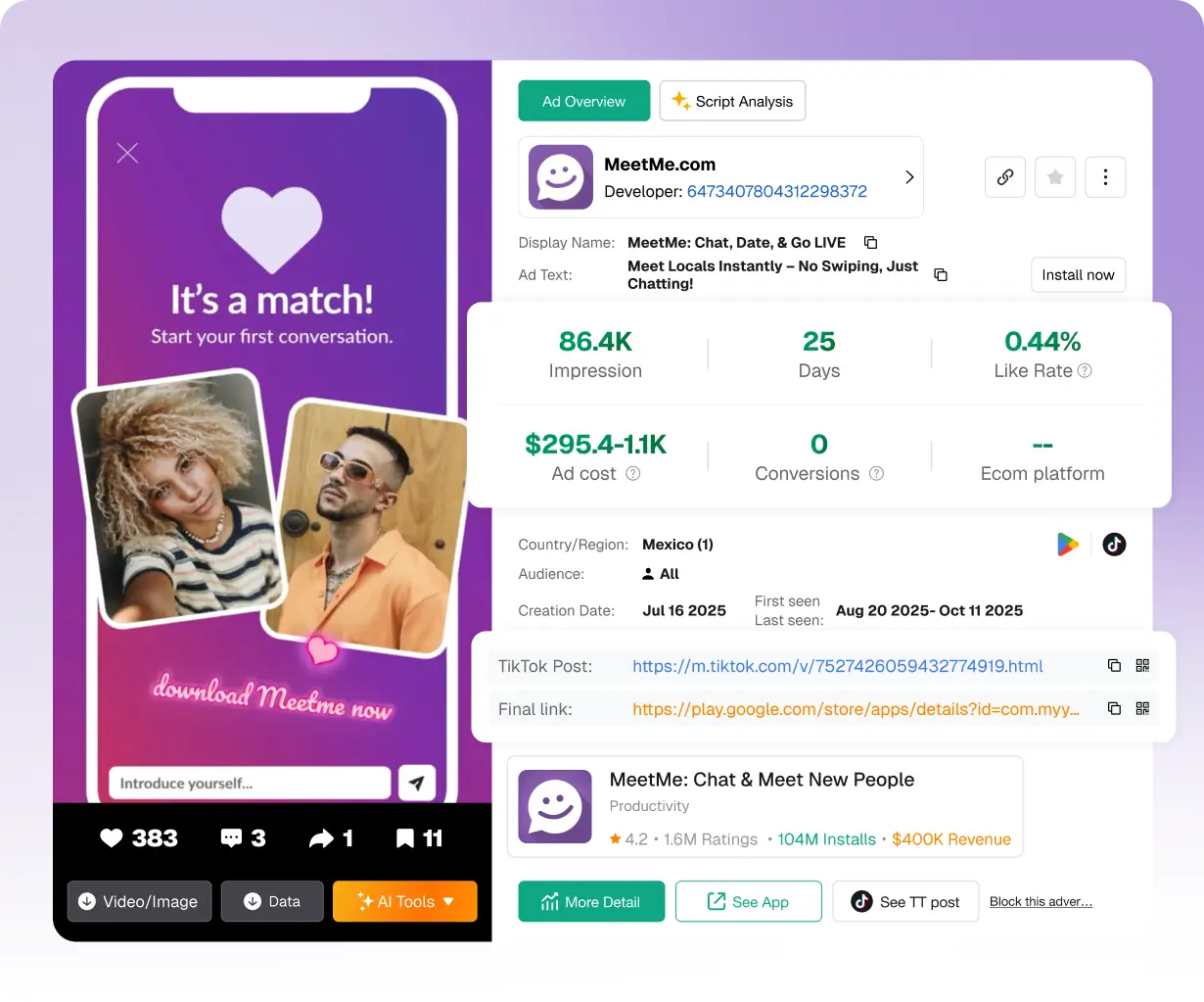 Get Developer App Analytics Reports