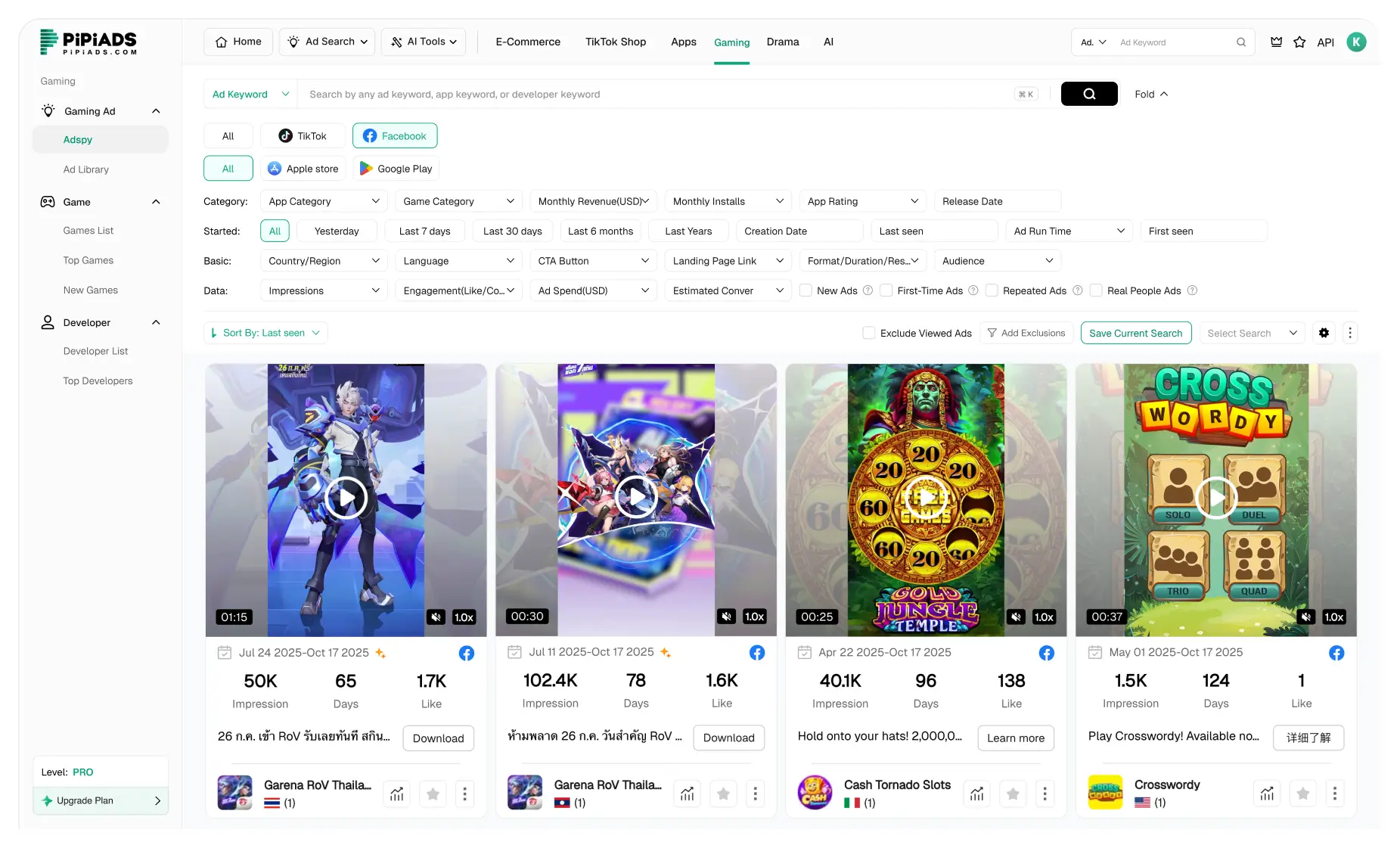 Quảng cáo trò chơi Facebook