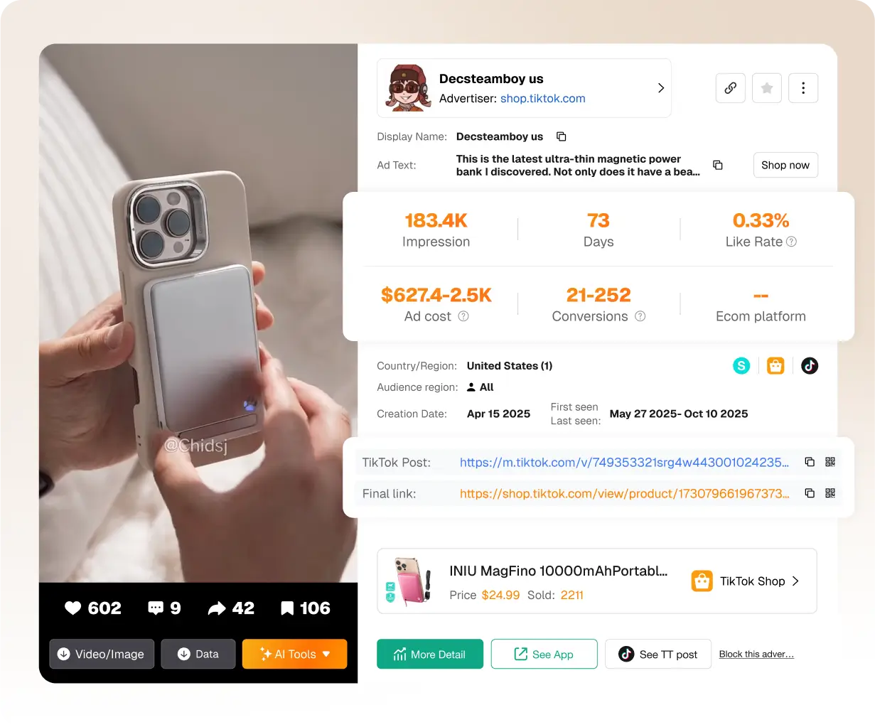 Track Competitor TikTok Shop Stores